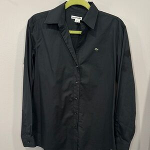 Lacoste Black Button Down Shirt